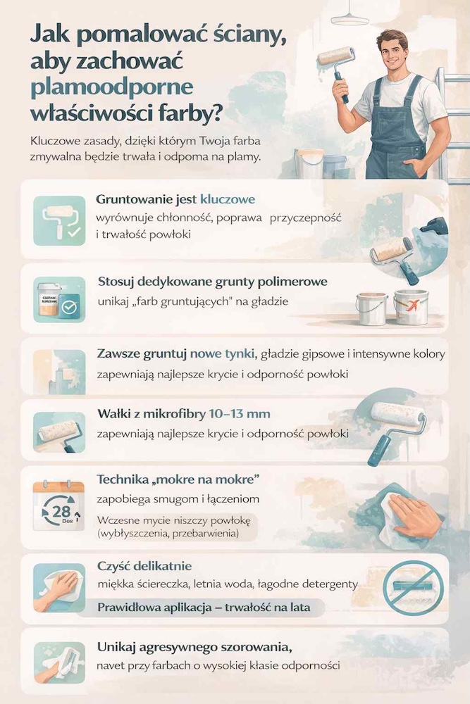 jak malować farbą plamoodporną 