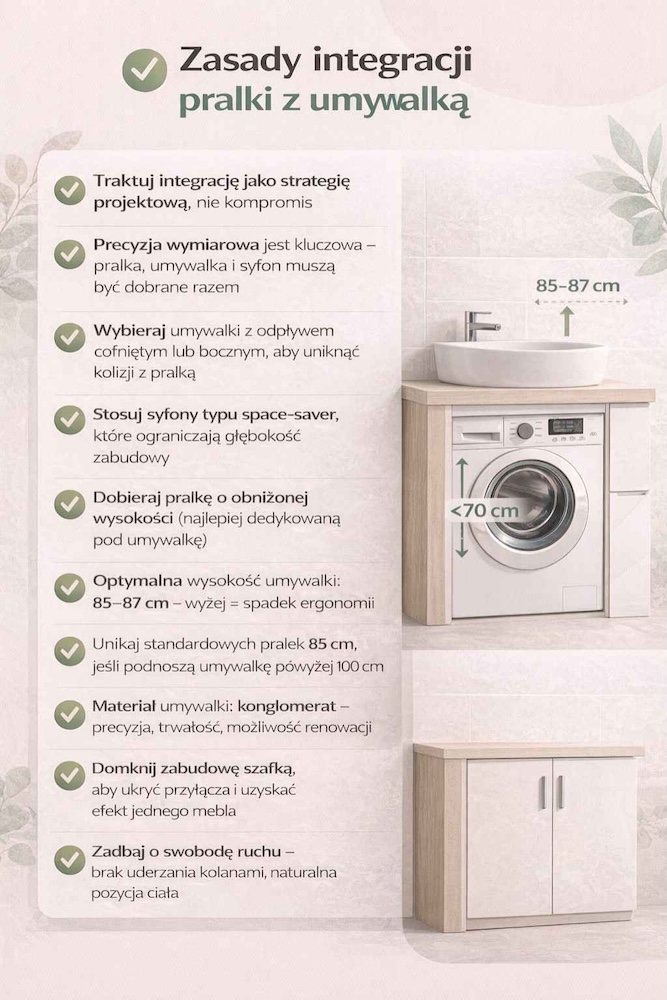 łazienka 2m2 z pralką - jak dopasować 