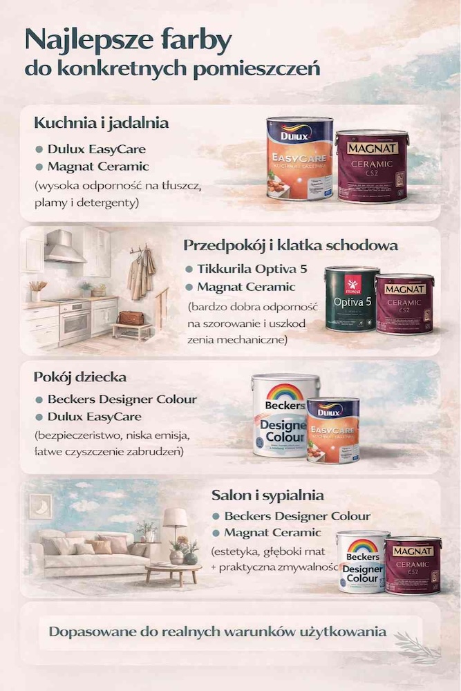 najlepsze farby do pomieszczenia 