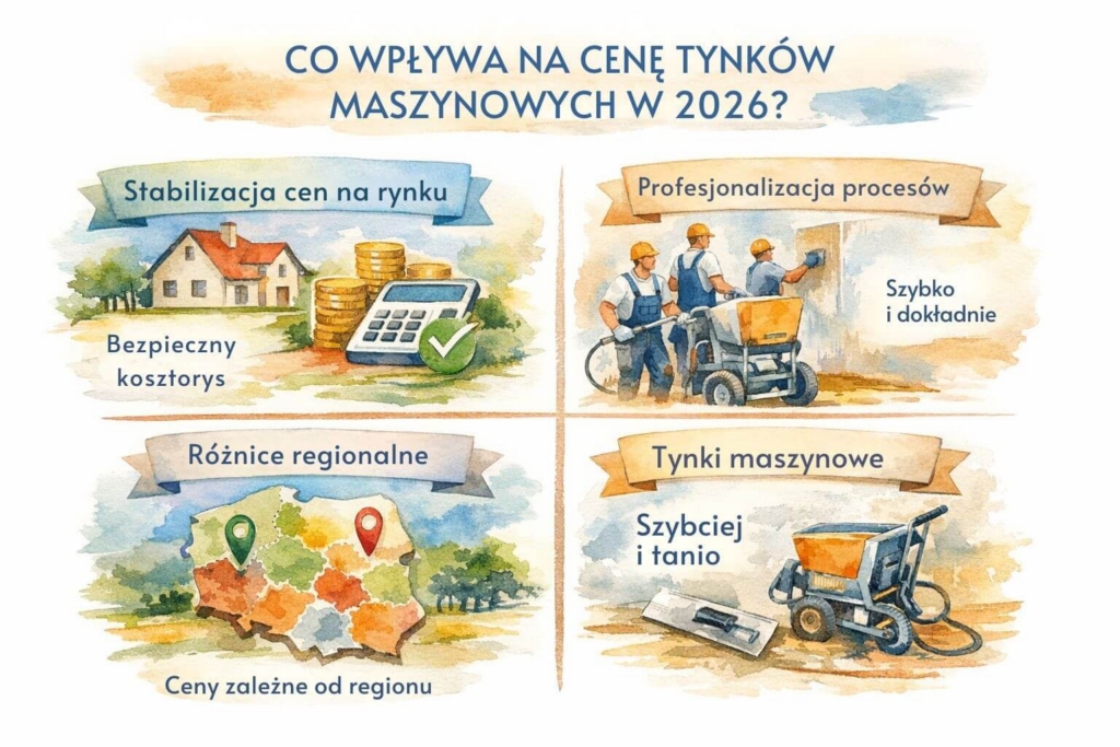 Tynki maszynowe - cena za m2 z materiałem. Co na nią wpływa?