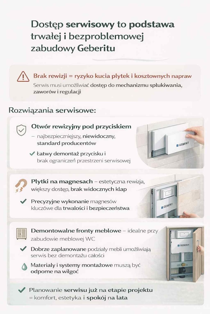 serwisowanie i dostęp do geberit 