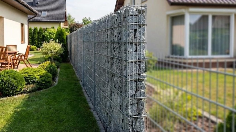 jak odgrodzić się od sąsiada - zdjęcia gabionów 