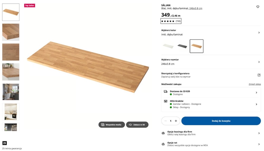kuchnie ikea - opinie o blacie na stronie kuchnie ikea - opinie o produkcie