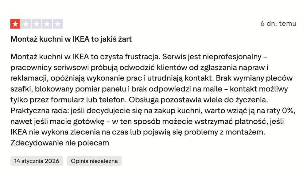 kuchnie ikea - opinie negatywne o montażu kuchnie ikea - opinie negatywne