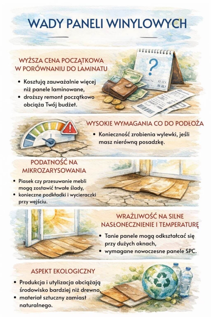 Panele winylowe – czy warto? Wady