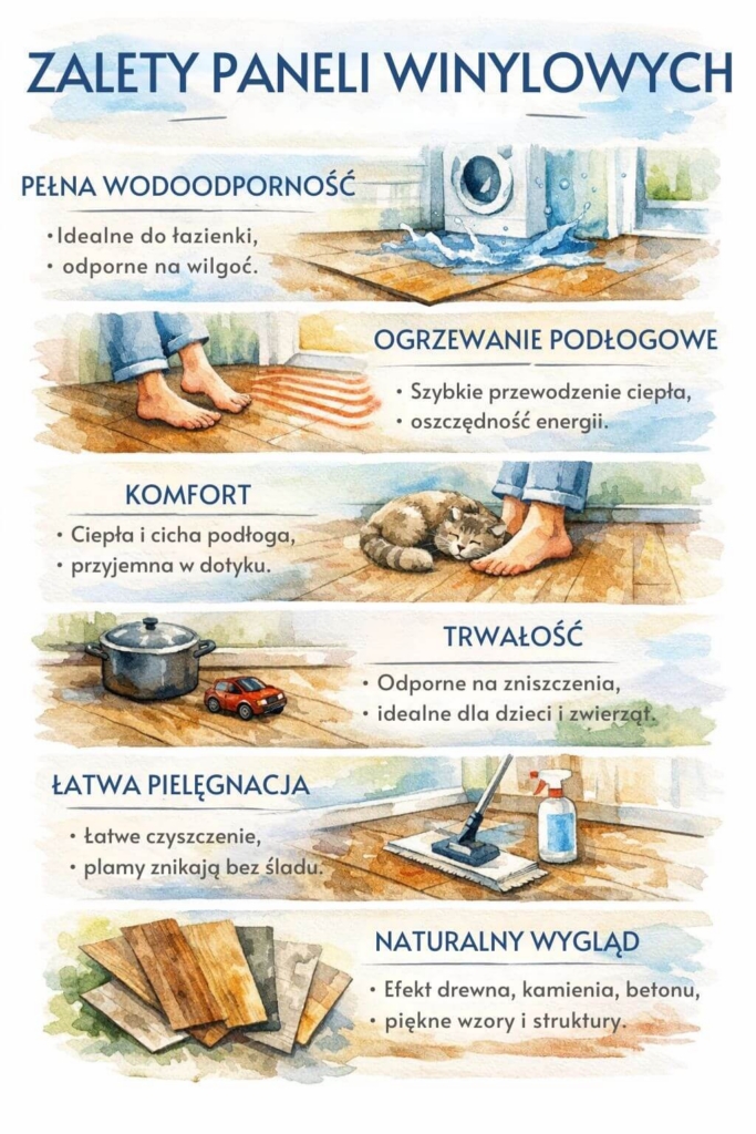 Zalety paneli winylowych 