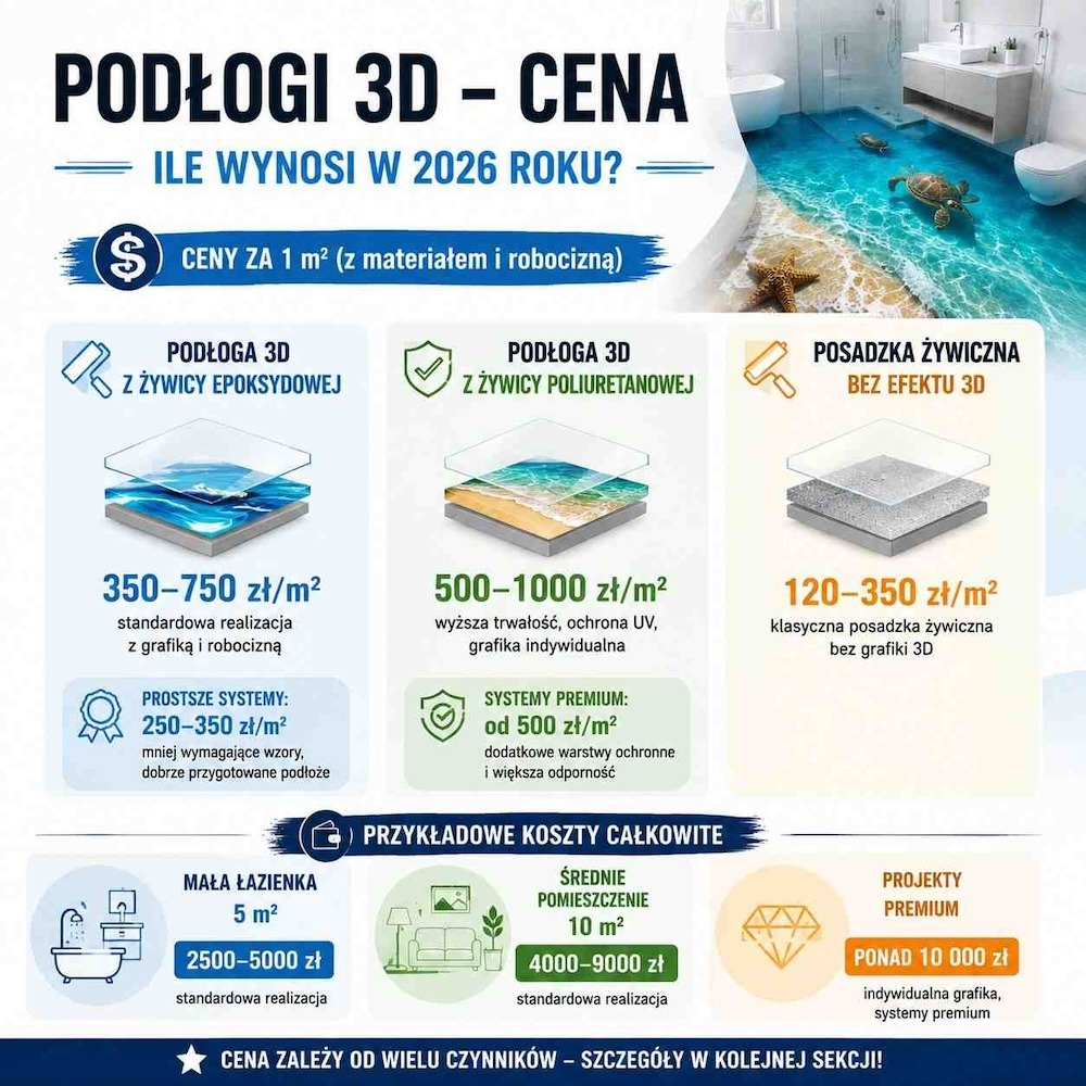 podłogi 3d - cena za m2 w 2026 podłogi 3d - cena na 2026 rok