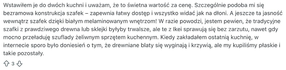 ocena jakości i ceny kuchni ikea jakość i cena kuchni ikea w opinii