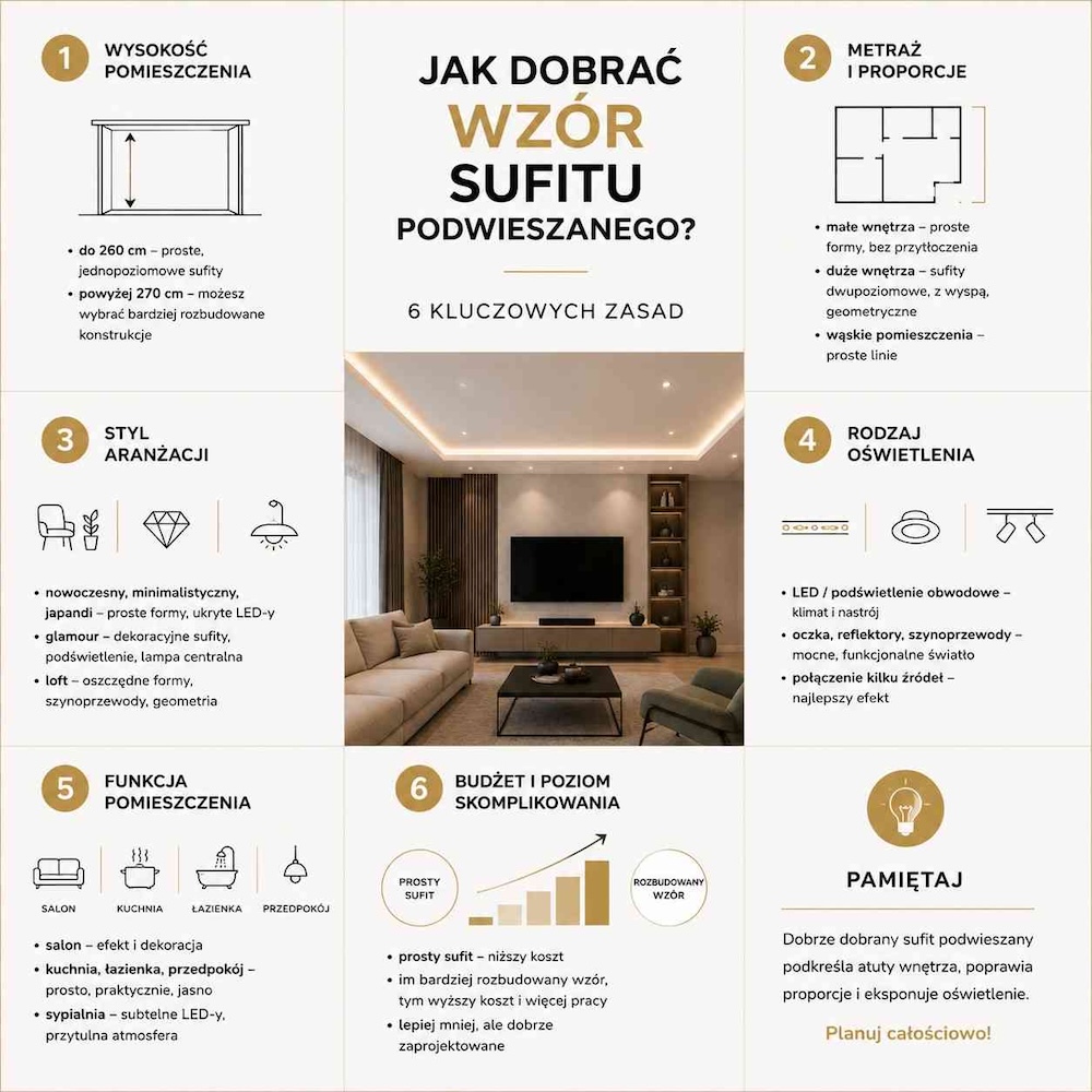 jak-dobrac-wzor-sufitu-podwieszanego jak dopasować wzór sufitu podwieszanego