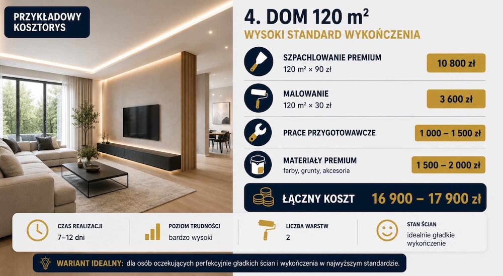 koszt-szpachlowania-i-malowania-w-domu cena szpachlowania i malowania w domu