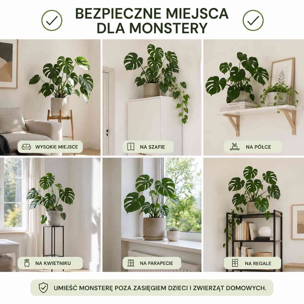 bezpieczne-miejsca-dla-monstery gdzie postawić monsterę