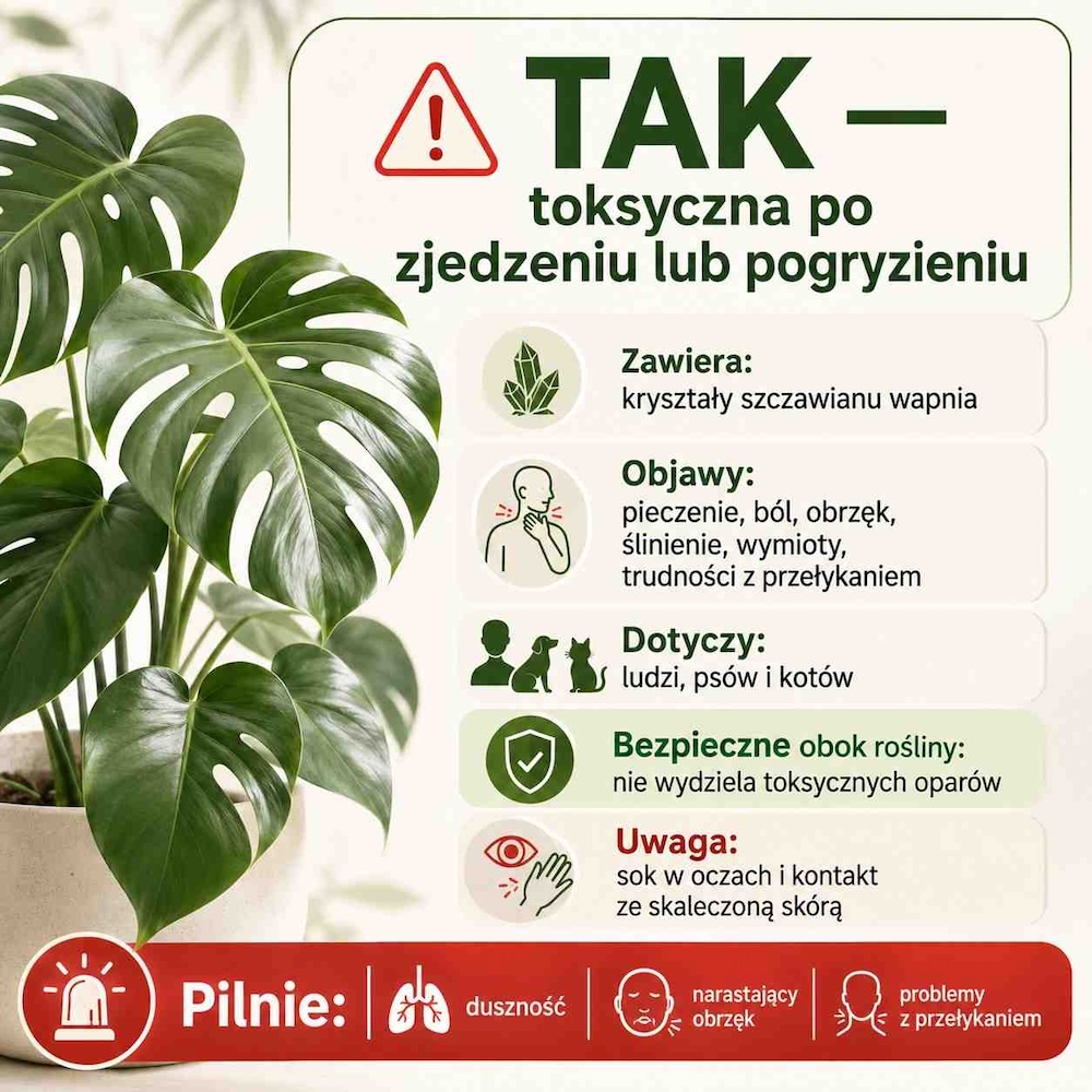 czy-monstera-jest-trujaca-odpowiedz czy monstera jest trująca - informacja