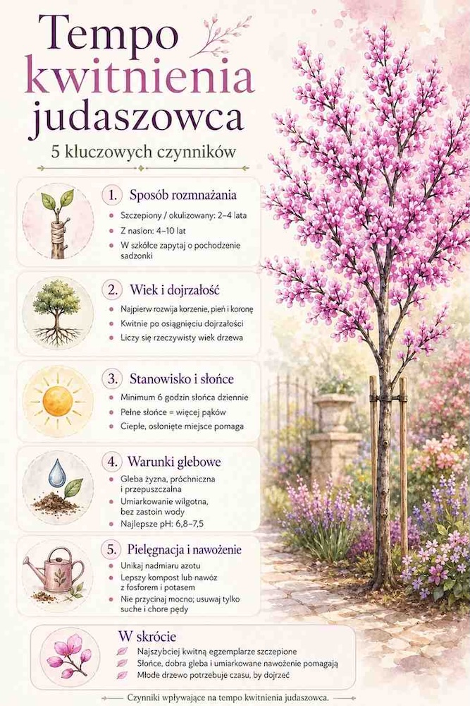 po-ilu-latach-kwitnie-judaszowiec-co-wplywa-na-tempo po ilu latach kwitnie judaszowiec - wpływ na tempo
